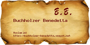 Buchholzer Benedetta névjegykártya